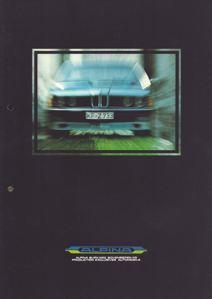 BMW 525 528 528i Alpina Prospekt 3.1980