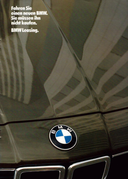 BMW Leasing Prospekt 1.1984