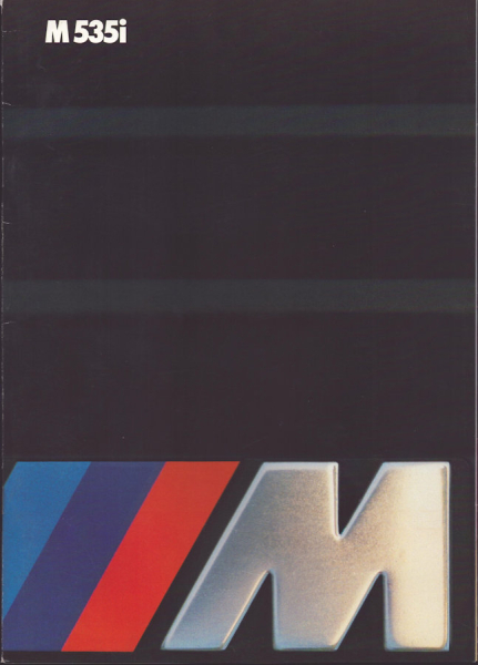 BMW M 535i Prospekt-Mappe 1984