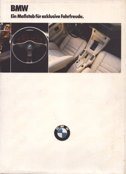 BMW Programm-Mappe 1985
