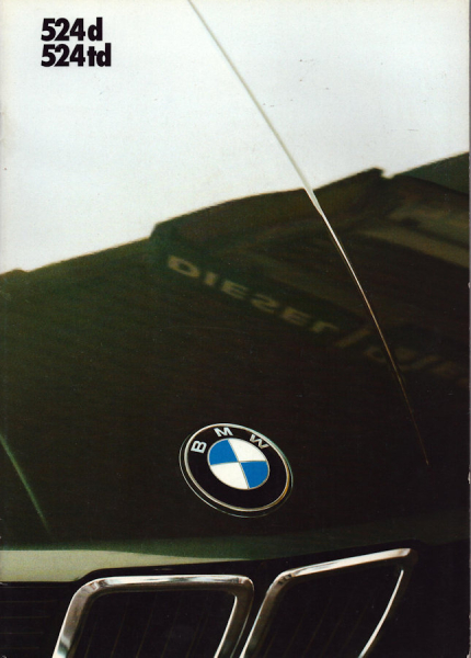 BMW 524d 524td Prospekt 1987 nl