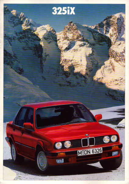 BMW 325iX Prospekt 1988 f
