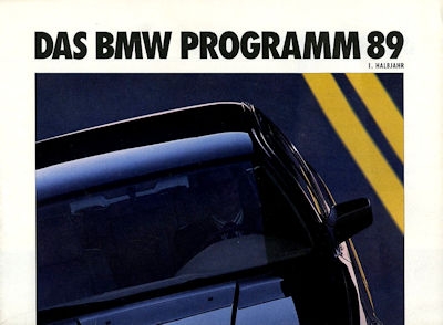 BMW car program 1989