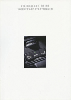 BMW 5er Additional equipment brochure 1993