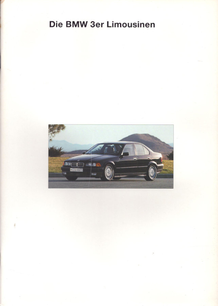 BMW 3er Limousinen Prospekt 1994