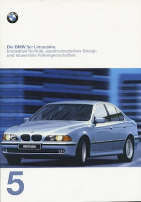 BMW 5er Limousine Prospekt 1998
