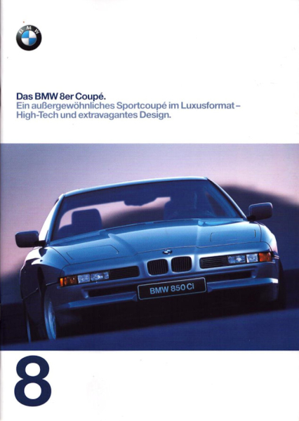 BMW 8er Coupés Prospekt 1998