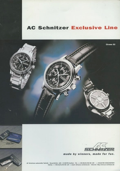 AC Schnitzer Exclusive Line Prospekt 2000er Jahre