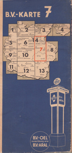 B.V. Karte 7 1930er Jahre