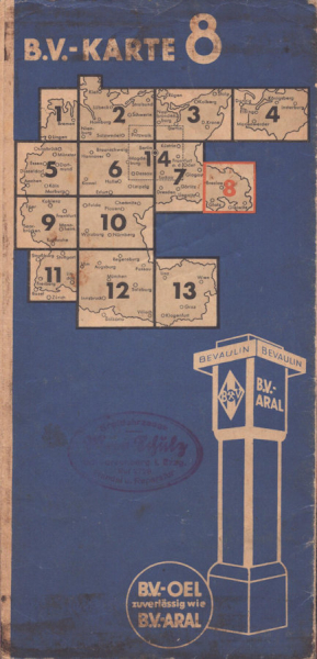 B.V. Karte 8 1930er Jahre