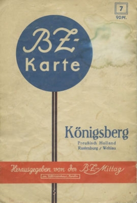 BZ map 7 Königsberg 1930s