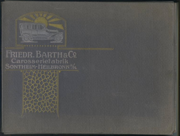 Friedrich Barth & Co Carosseriefabrik Mappe ca. 1910/14