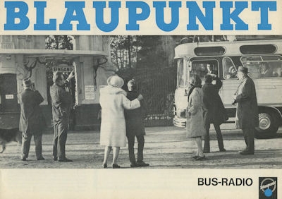 Blaupunkt Bus-Radio Prospekt 1960er Jahre