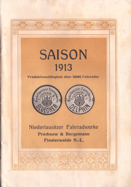 Prochnow & Bergemann Fahrrad Programm 1913