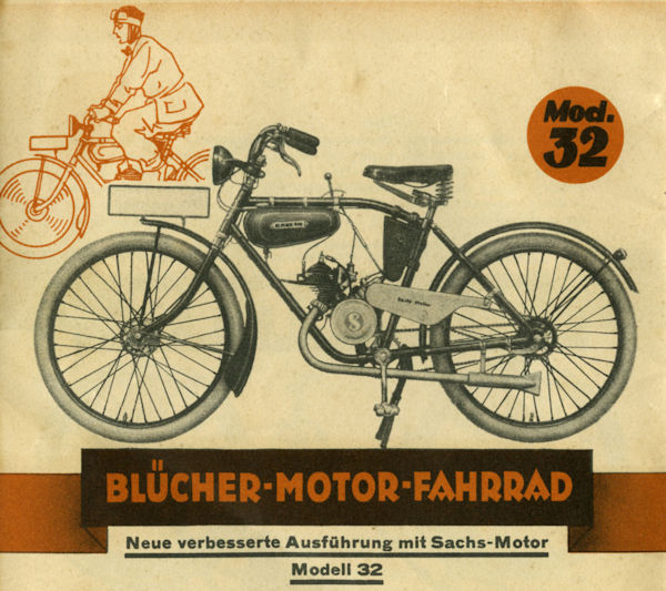 Blücher Fahrrad und Motorfahrrad Prospekt 1932