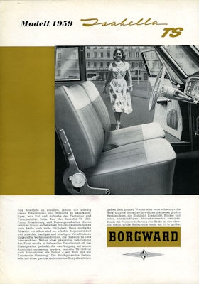 Borgward Isabella TS Prospekt 11.1958