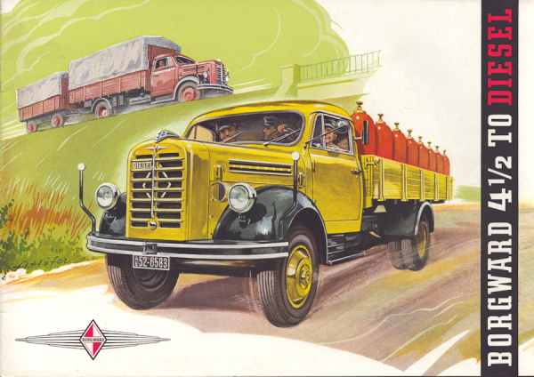 Borgward 4,5 to Diesel Prospekt 9.1955
