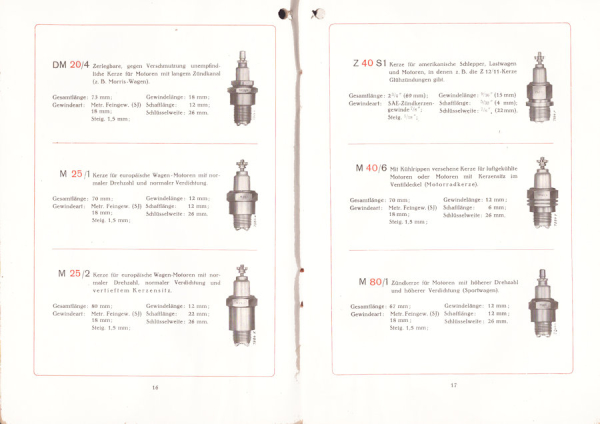 Bosch Zündkerzen 1.1928