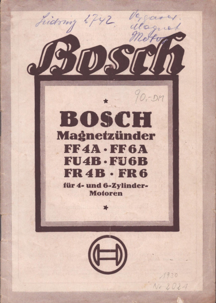 Bosch Magnetzünder 6.1930