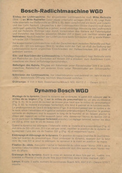 Bosch Radlicht 12.1943