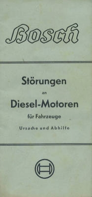 Bosch Störung an Dieselmotoren 8.1949