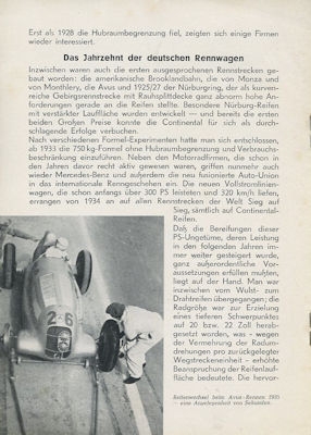 Continental 50 Jahre Rennreifen 1904-1954
