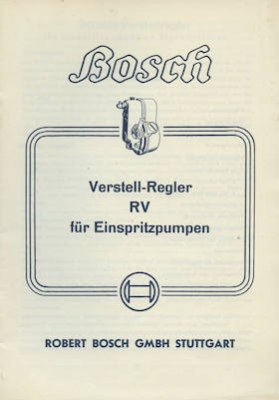 Bosch Verstellregler RV für Einspritzpumpen 6.1952