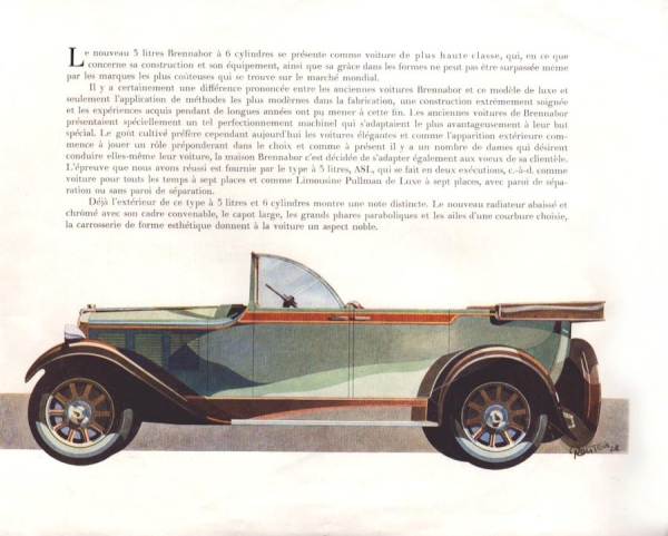 Brennabor 12/55 PS Prospekt ca. 1928