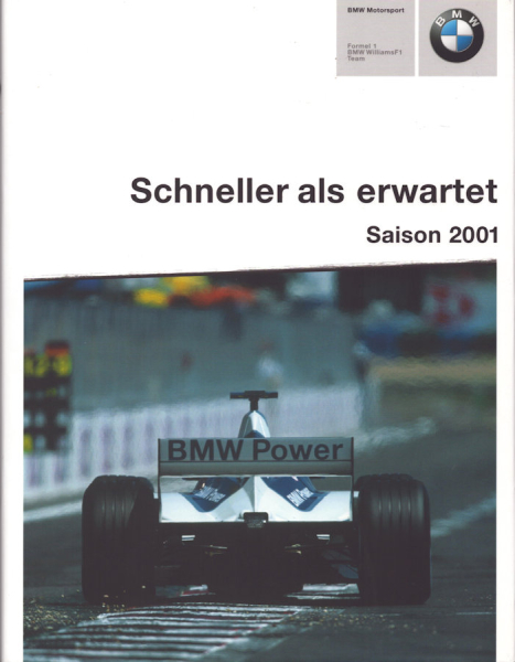 BMW Motorsport Formel 1 Buch Saison 2001