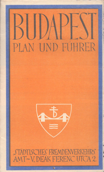 Budapest Plan und Führer 1930er Jahre