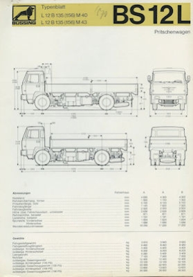 Büssing BS 12 L Pitschenwagen Prospekt 6.1969