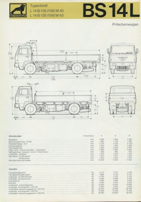Büssing BS 14 L Pitschenwagen Prospekt 6.1969