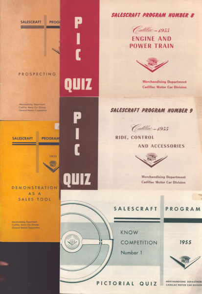 Cadillac 6 Salescraft Programs 1955