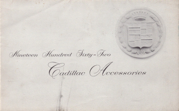 Cadillac Accessories Prospekt 1962
