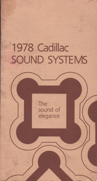 Cadillac Sound systems Prospekt 1978