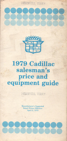 Cadillac Preisliste 1979