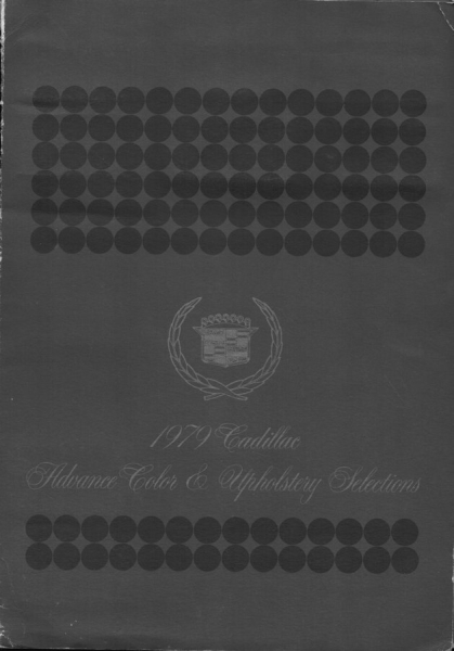 Cadillac Advance Color & Upholstery Selections 1979