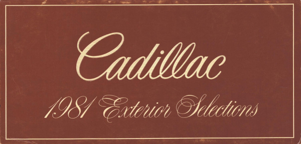 Cadillac Exterior colors 1981
