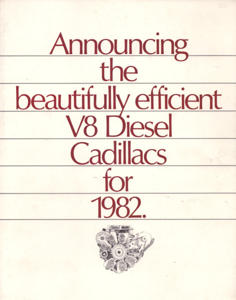 Cadillac V 8 Diesel Motor Prospekt 1982