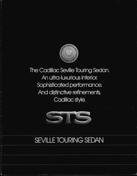 Cadillac STS Seville Touring Sedan Prospekt 1989