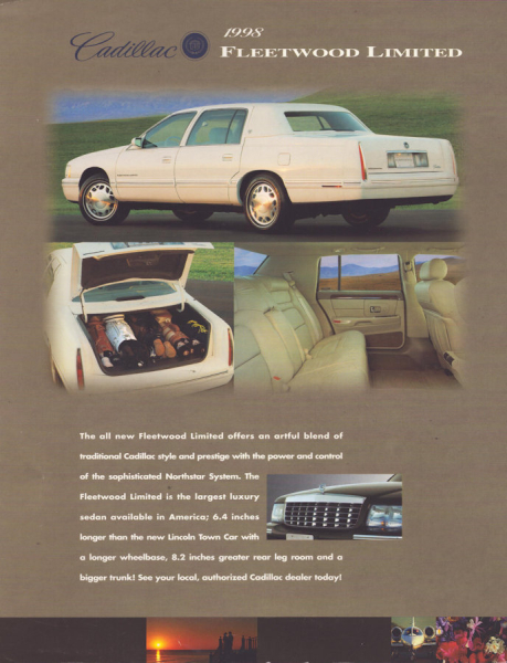 Cadillac Fleetwood Limited Prospekt 1998