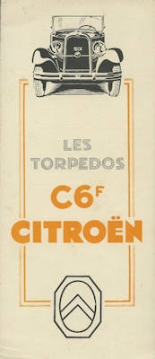 Citroen C 6 F Prospekt ca. 1930