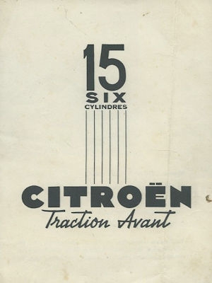 Citroen Traction Avant 15 Prospekt 11.1948