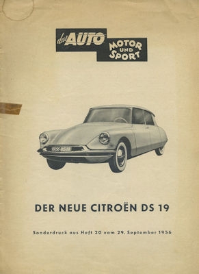 Citroen DS 19 Test 9.1956