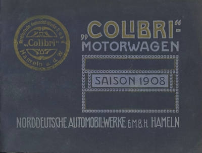 Colibri Motorwagen Katalog 1908