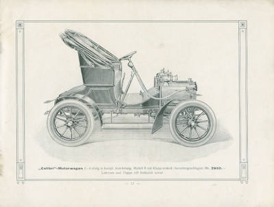 Colibri Motorwagen Katalog 1908