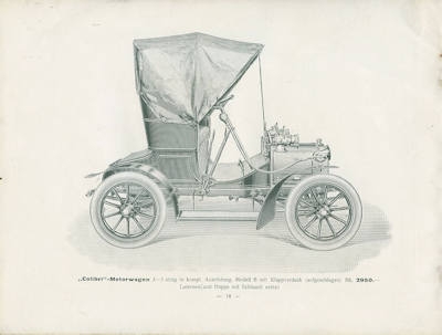 Colibri Motorwagen Katalog 1908