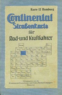 Continental map 12 Hamburg 1930s