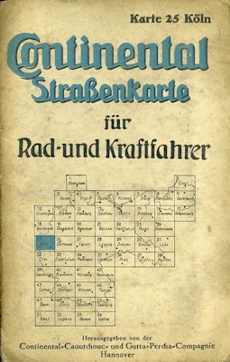 Continental map 25 Köln 1930s