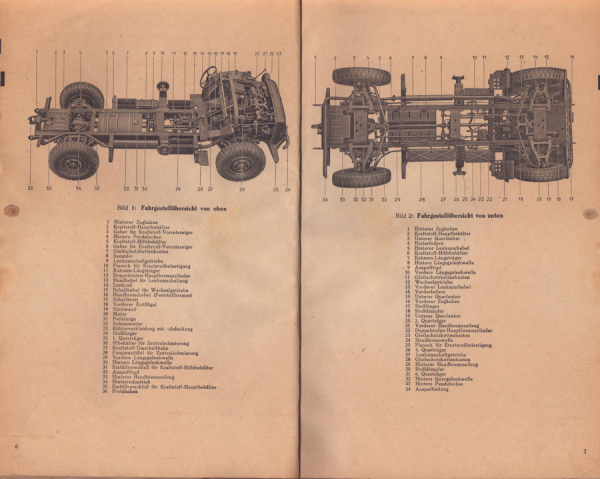 Einheitsfahrgestell II Instandsetzungsanleitung Horch D 664/303 12.1943